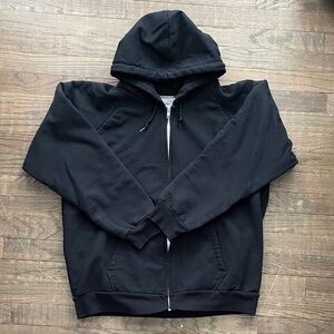 Men's Classic Black Zip-Up Hoodie